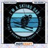 Skiing Dad PNG Design for Cool Dad Gift and Apparel