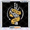 Skeleton Hand How Are You PNG Design