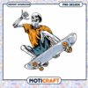 Skateboarding Skeleton PNG Design for Instant Download Party 2 Skateboarding Skeleton PNG Design for Instant Download Party