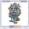 Skeletal Hand Snake Floral PNG Design
