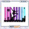 Skateboarding Silhouette Urban Art PNG Instant Download Design