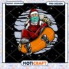 Skateboarding Santa Claus in Mask PNG Graphic Design Image 2 Skateboarding Santa Claus in Mask PNG Graphic Design Image