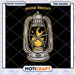 Shine Bright Lantern PNG Design