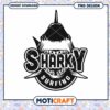 Sharky Surfing PNG Design 2 Sharky Surfing PNG Design