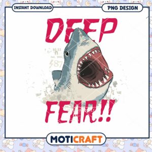 Shark Deep Fear PNG Design