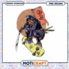 Samurai Skateboard PNG Design Instant Download Art Print