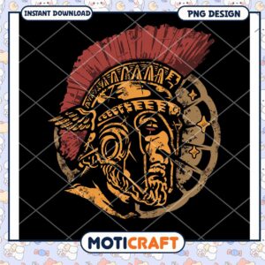 Roman Warrior PNG Design Instant Download