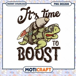 Rocket Turtle PNG It's Time To Boost