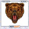 Roaring Grizzly Bear PNG Design
