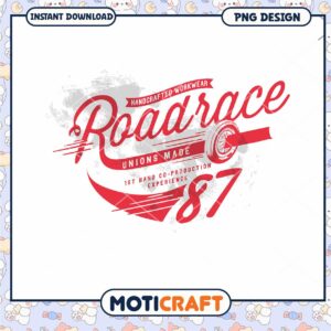 Road Race 87 PNG Design Instant Download