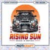 Rising Sun JDM Car PNG Design
