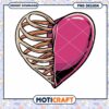 Rib Cage Heart PNG Design Instant Download