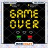Retro Game Over Screen PNG Design for Instant Download