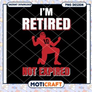 Retired Football Player PNG Design
