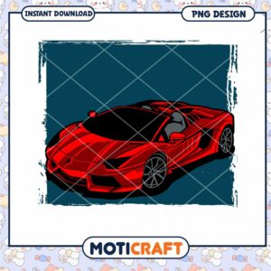 Red Lamborghini PNG Design