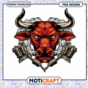 Red Bull Tattoo PNG Design
