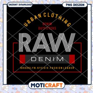 Raw Denim PNG Design Urban Clothing