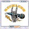 Reckless Skeleton Mic PNG Design