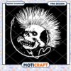 Punk Skull Microphone PNG Design 2 Punk Skull Microphone PNG Design