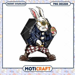 Punk Rocker Easter Bunny PNG