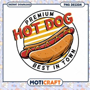 Premium Hot Dog PNG Design