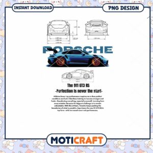 Porsche 911 GT3 RS PNG Design