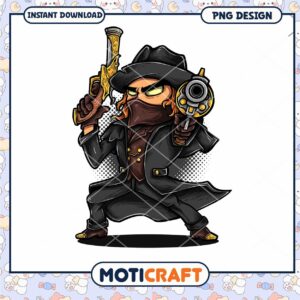 PNG Outlaw Gunslinger Cartoon Character
