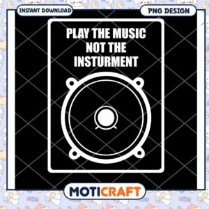 Play the Music PNG Design