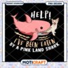 Pink Shark Cat PNG Design Instant Download