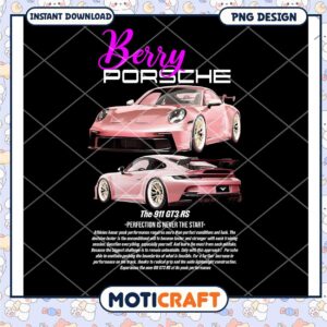 Pink Porsche 911 GT3 RS PNG Design