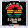 Paradise Island Summer PNG Design