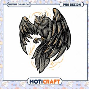Owl PNG Design Instant Download