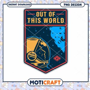 Out of This World Astronaut PNG Design for Instant Download