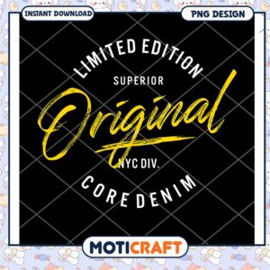Original Core Denim PNG Design