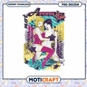 Option 1 (Focus on design) Vintage Pornstar PNG Design Download