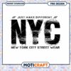 NYC Streetwear PNG Design Instant Download