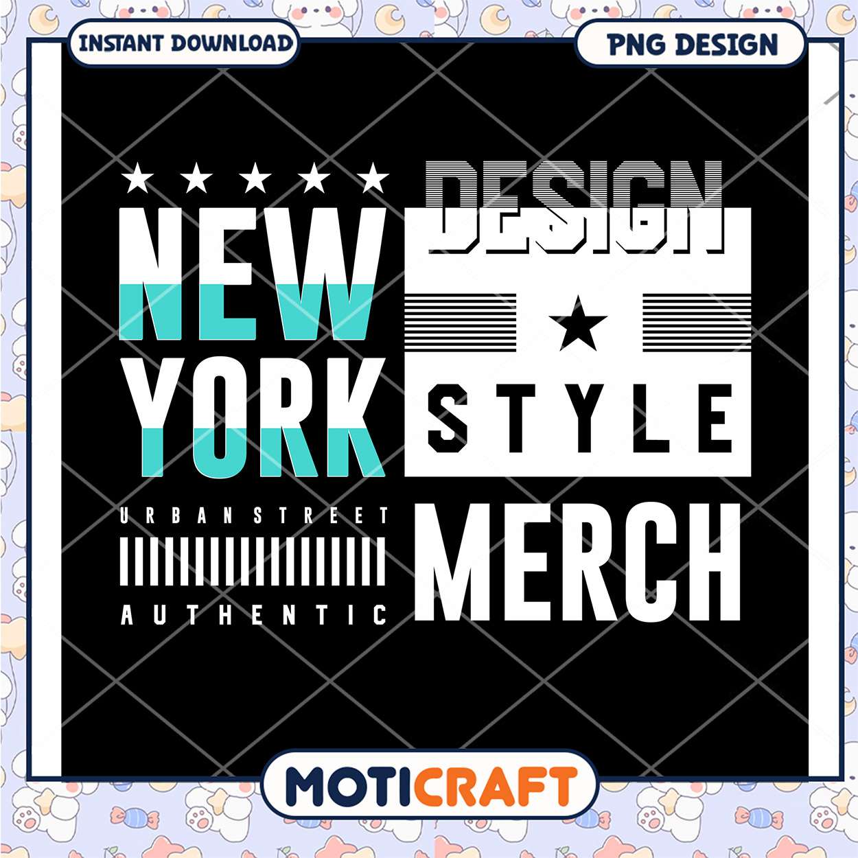 New York Style Merch PNG Design New York Style Merch PNG Design