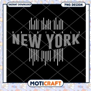 New York City Skyline PNG Design