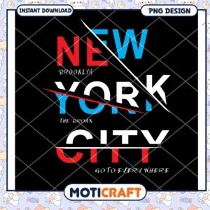 New York City PNG Design Instant Download