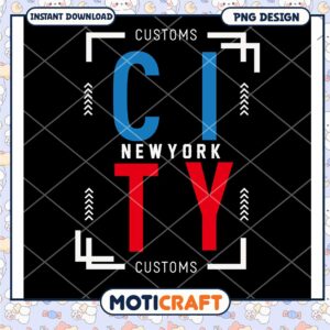 New York City PNG Design Instant Download