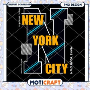 New York City Custom PNG Design Instant Download Art