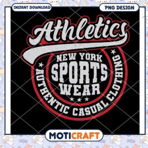 New York Athletics Sports Wear PNG Downloadable Design