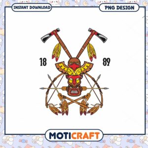 Native American Tribal Mask PNG Instant Download Design