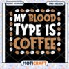 My Blood Type is Coffee PNG 2 My Blood Type is Coffee PNG