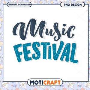 Music Festival PNG Design Instant Download