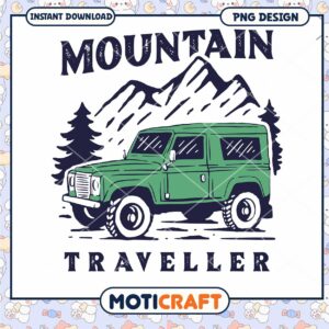 Mountain Traveller Jeep PNG Design