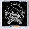 Mountain Campfire PNG Design
