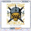 Motorcycle Skull PNG Champion Garage Design
