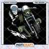 Motorcycle Rider PNG Design