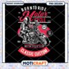 Motorcycle PNG Design Classic Custom